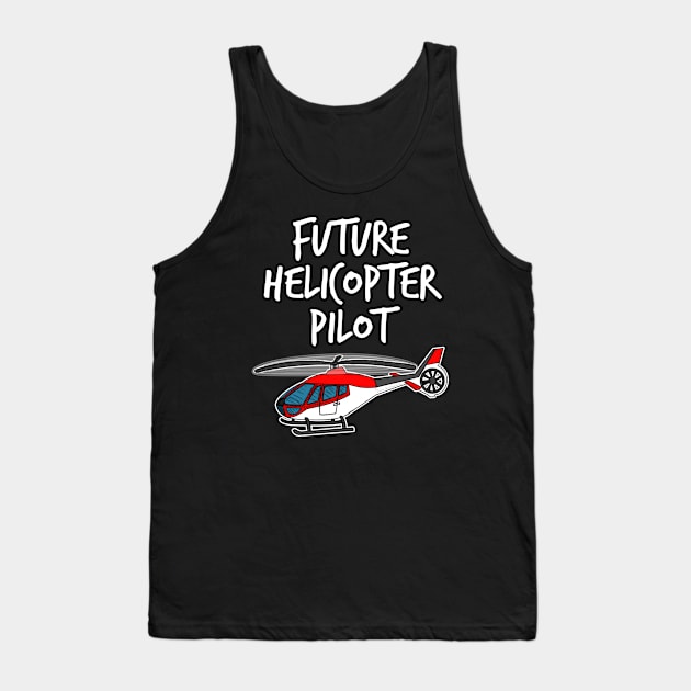 Future Helicopter Pilot Doodle (Red) Tank Top by doodlerob